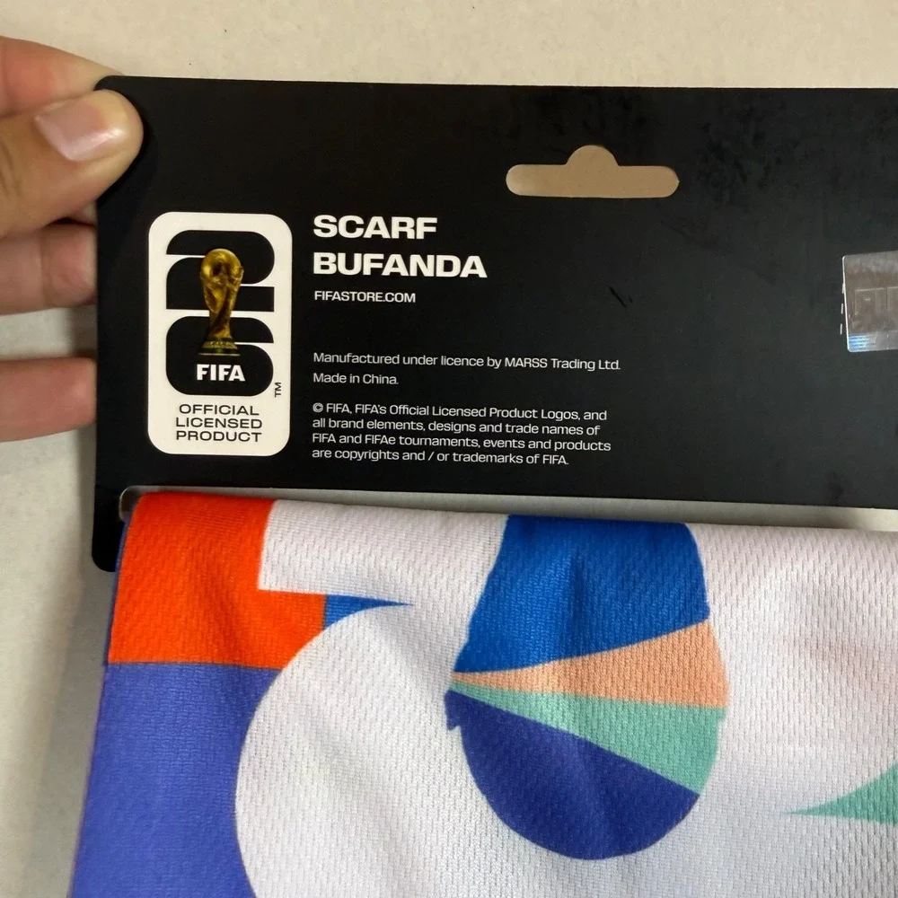 FIFA World Cup 2026 GOAL Scarf Official Blue Red Green White New Unisex